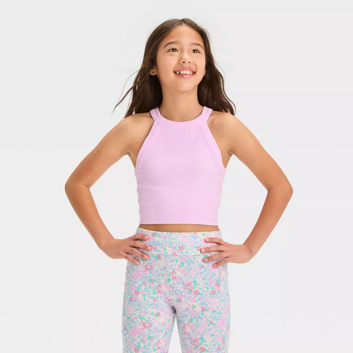 Girls' High Neck Seamless Tank Top - art class™ | Target