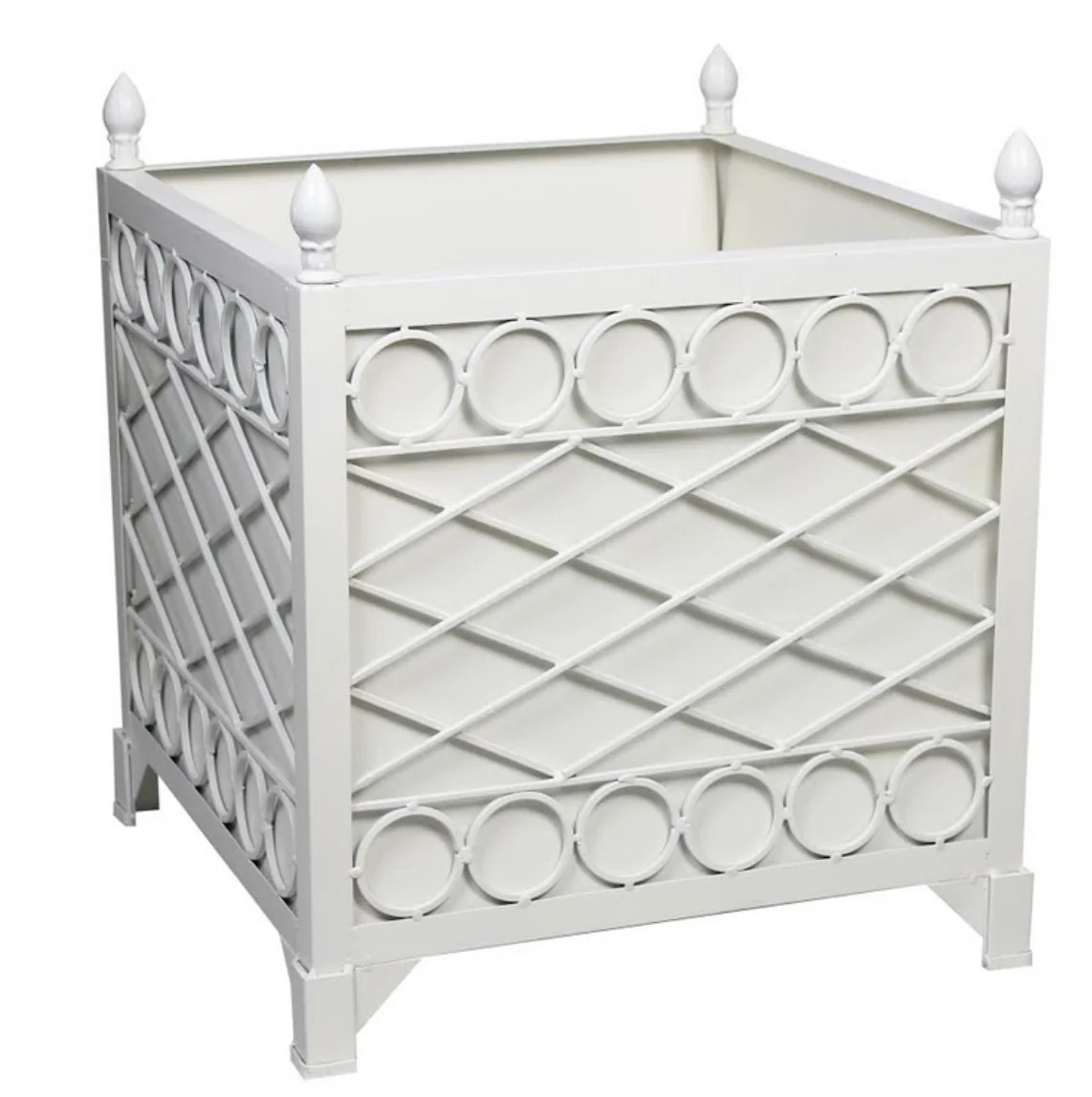 Ivory Trellis Provence Planter | The Enchanted Home