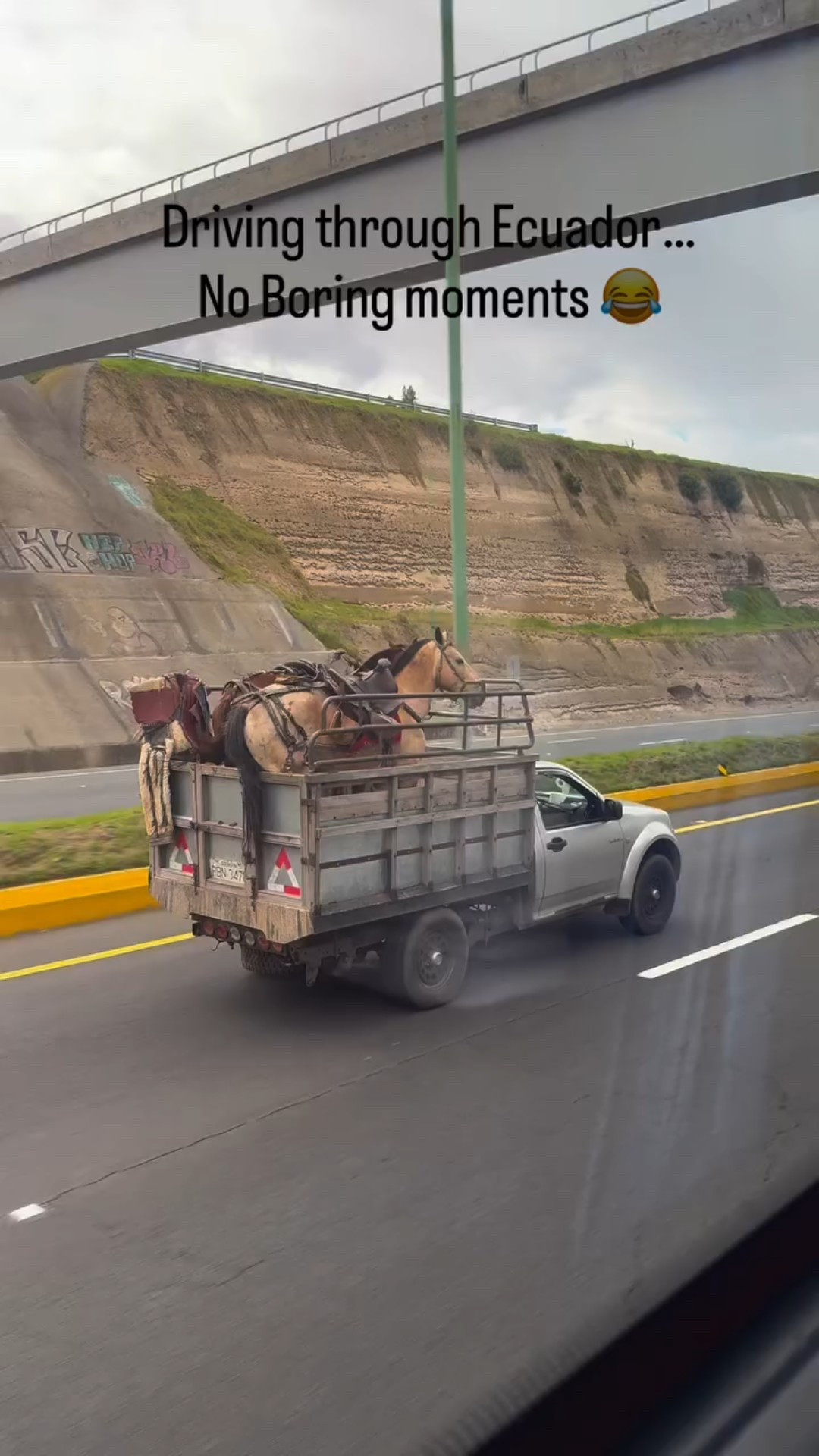 Love looking out the window on a long drive to see moments like these! “Ecuador in a Week” tour by Contiki!! 
 @contiki #ttctourweek #contiki #travel #ecuador