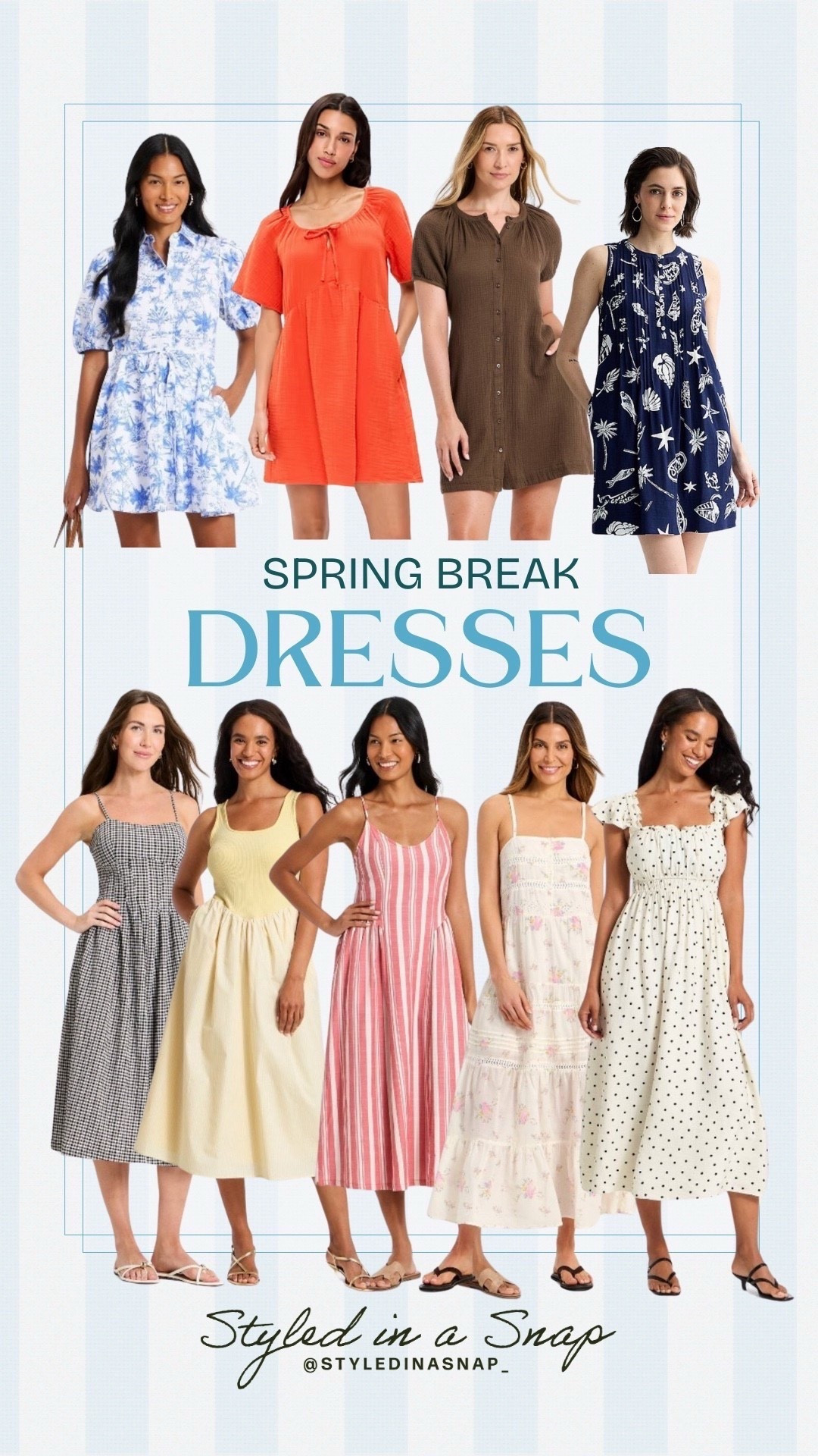 
Spring break dresses that are currently on sale! ￼

#LTKSeasonal #LTKSaleAlert #LTKOver40