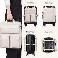 Over Luggage Organizer for Carry On Bag or Suitcase with Storage Pockets, 16” Laptop Sleeve wit... | Amazon (US)