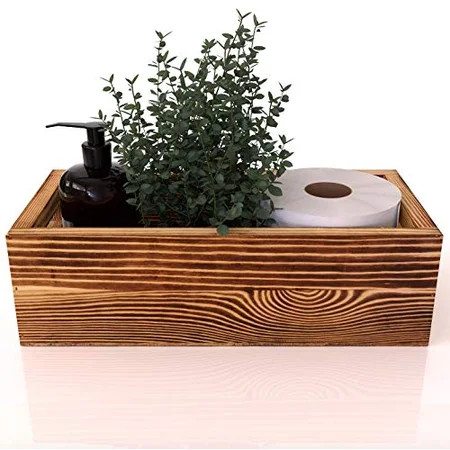 Peonies Bathroom Decor Box - Toilet Paper Holder, Caddy Organizer for Masks, or Farmhouse Kitchen Ut | Walmart (US)