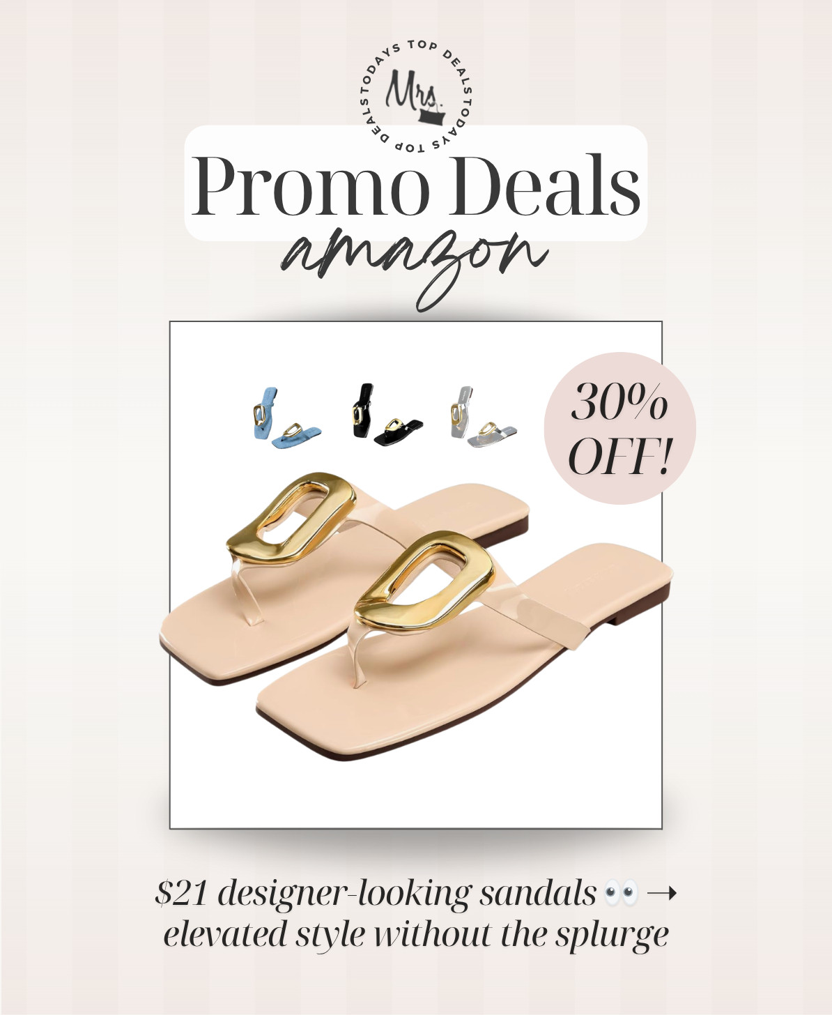 $21 designer-looking sandals 👀 ➝ elevated style without the splurge 

 #LTKgrwm #LTKootd #LTKSaleAlert
