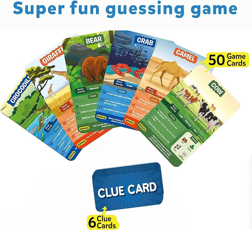 Skillmatics Card Game - Guess in 10 Animal Planet, Gifts for 6, 7, 8, 9 Year Olds and Up, Quick G... | Amazon (US)