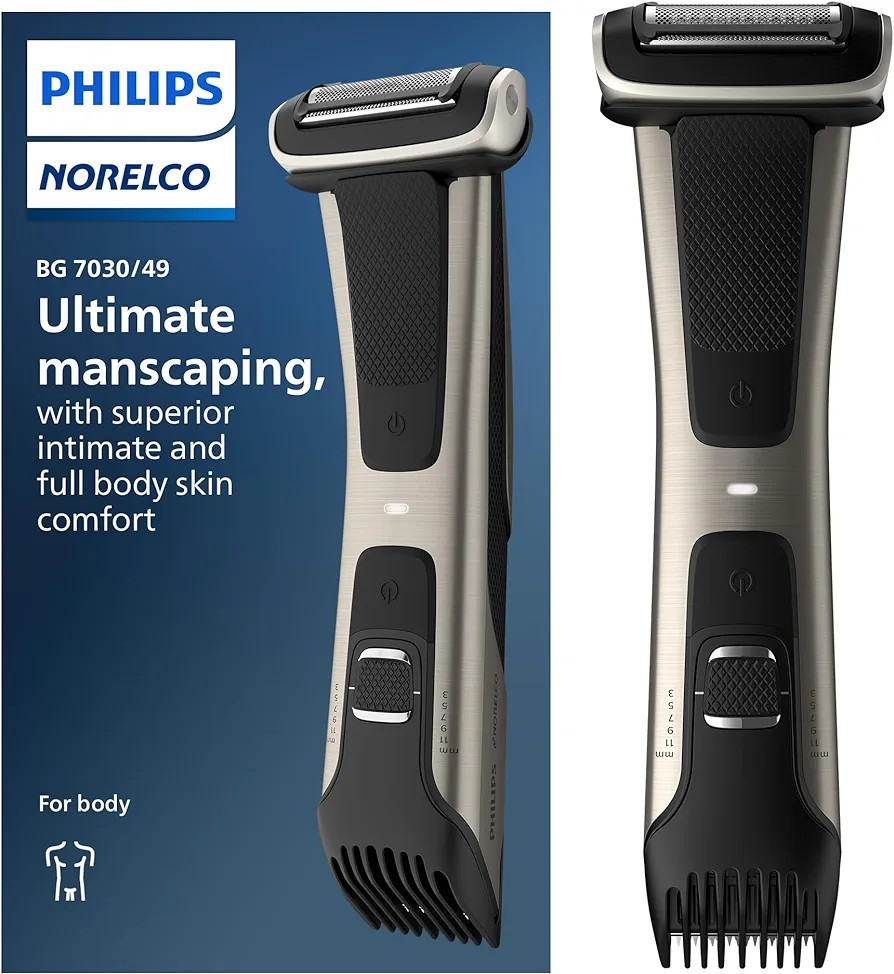Philips Norelco Bodygroom Series 7000 Showerproof Body & Manscaping Trimmer & Shaver BG7030/49 | Amazon (US)