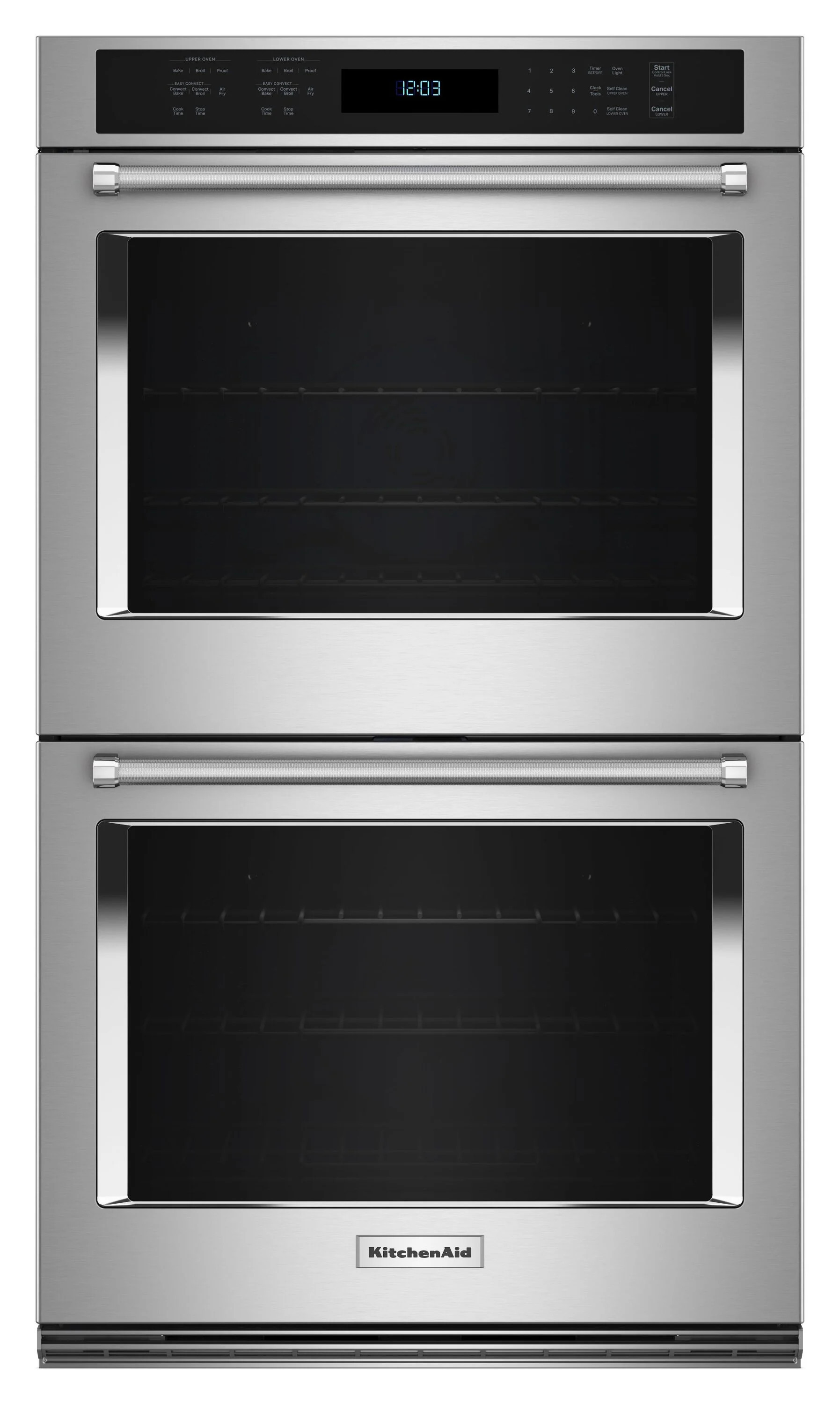 KitchenAid 30 inch Double Electric Wall Oven with Air Fry Self-cleaning ( Stainless Steel with PrintShield Finish ) | KOED530PPS | Lowe's