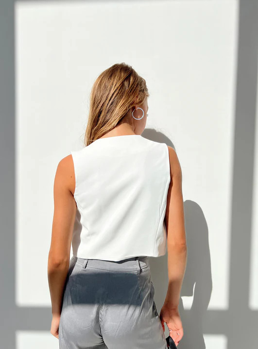 Lavine Vest Top White | Princess Polly US