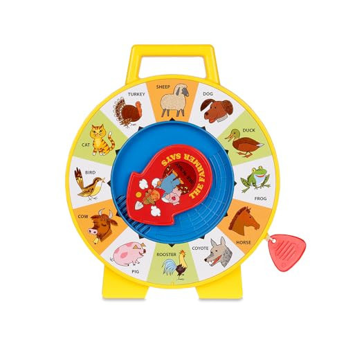 Fisher Price Classics - Farmer Says See 'n Say - Vintage Learning Toy, Sounds and Animals, Interactive Retro Game for Kids, Girls, Boys, Baby, Preschoolers, Toddlers, Unisex Ages 18 Months + | Amazon (US)