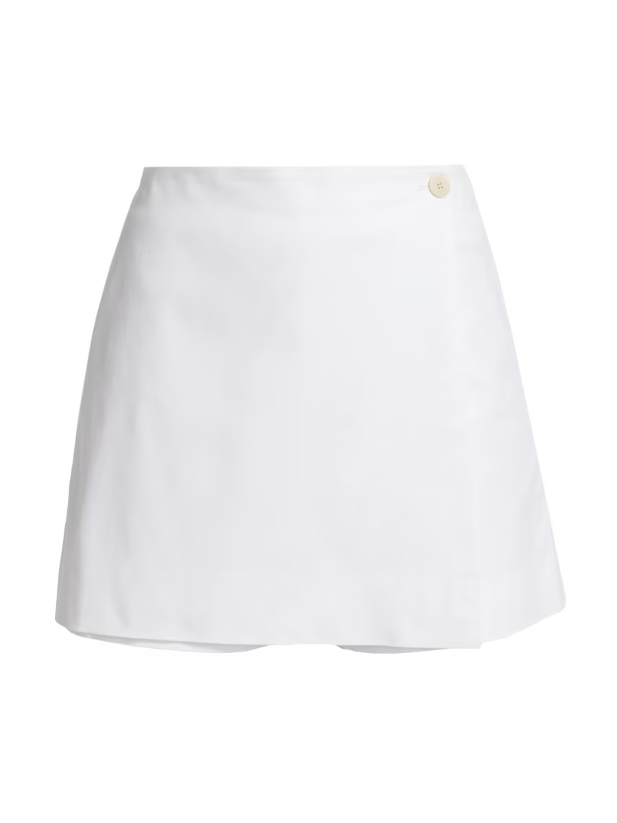 Wrap-Front Mini Skort | Saks Fifth Avenue
