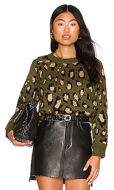 Apparis Leo Sweater in Dark Olive from Revolve.com | Revolve Clothing (Global)