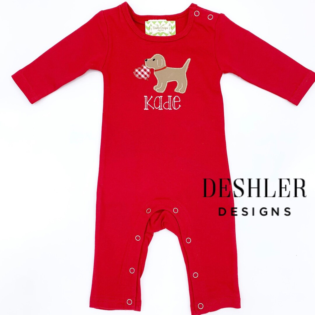 Puppy Valentines Romper, Puppy Valentine Romper, Valentines Romper, Valentine Romper, Boys Valent... | Etsy (US)