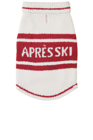 Barefoot Dreams CozyChic Apres Ski Pet Sweater in Cream & Americana Red from Revolve.com | Revolve Clothing (Global)
