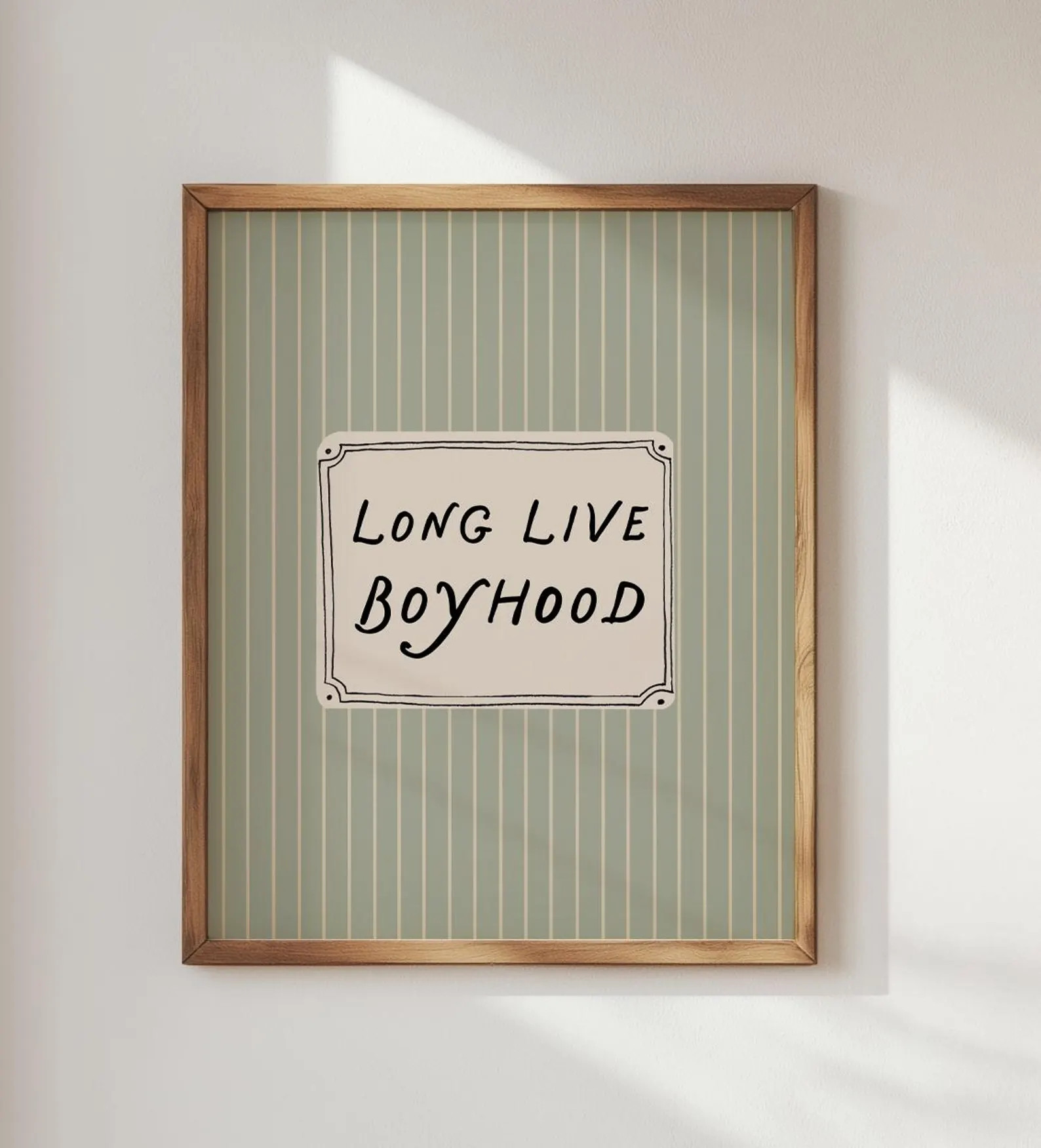 Long Live Boyhood Print | Vintage Nursery Wall Art for Boys Room | Etsy (Global)