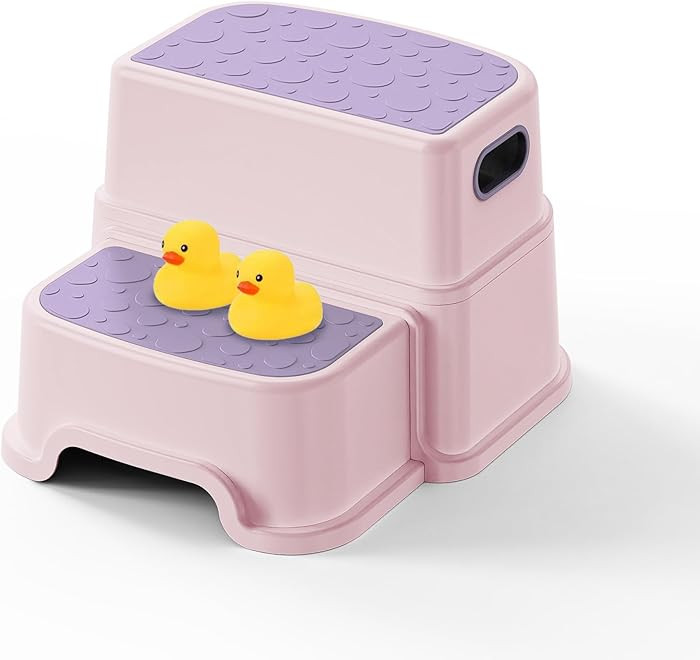 Toddler Step Stool for Kids - Non-Slip 2 Step Stool for Potty Training & Bathroom Sink, Dual Heig... | Amazon (US)