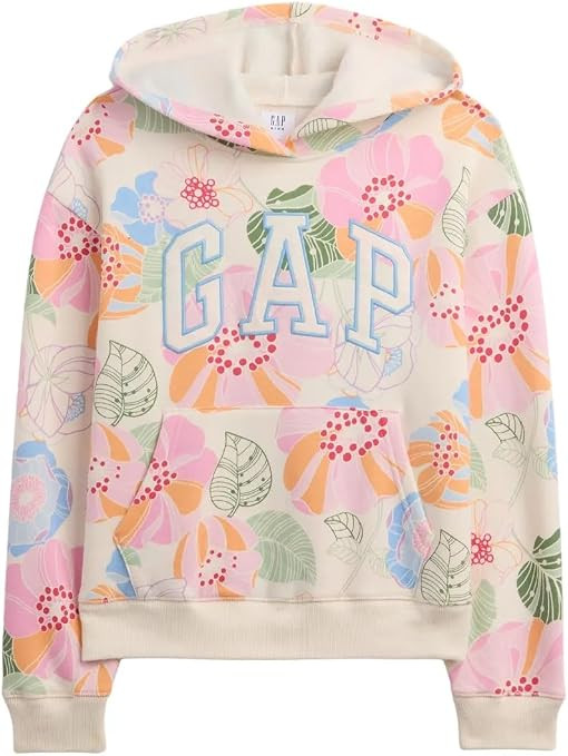 GAP Girls' Logo Pullover Hoodie | Amazon (US)