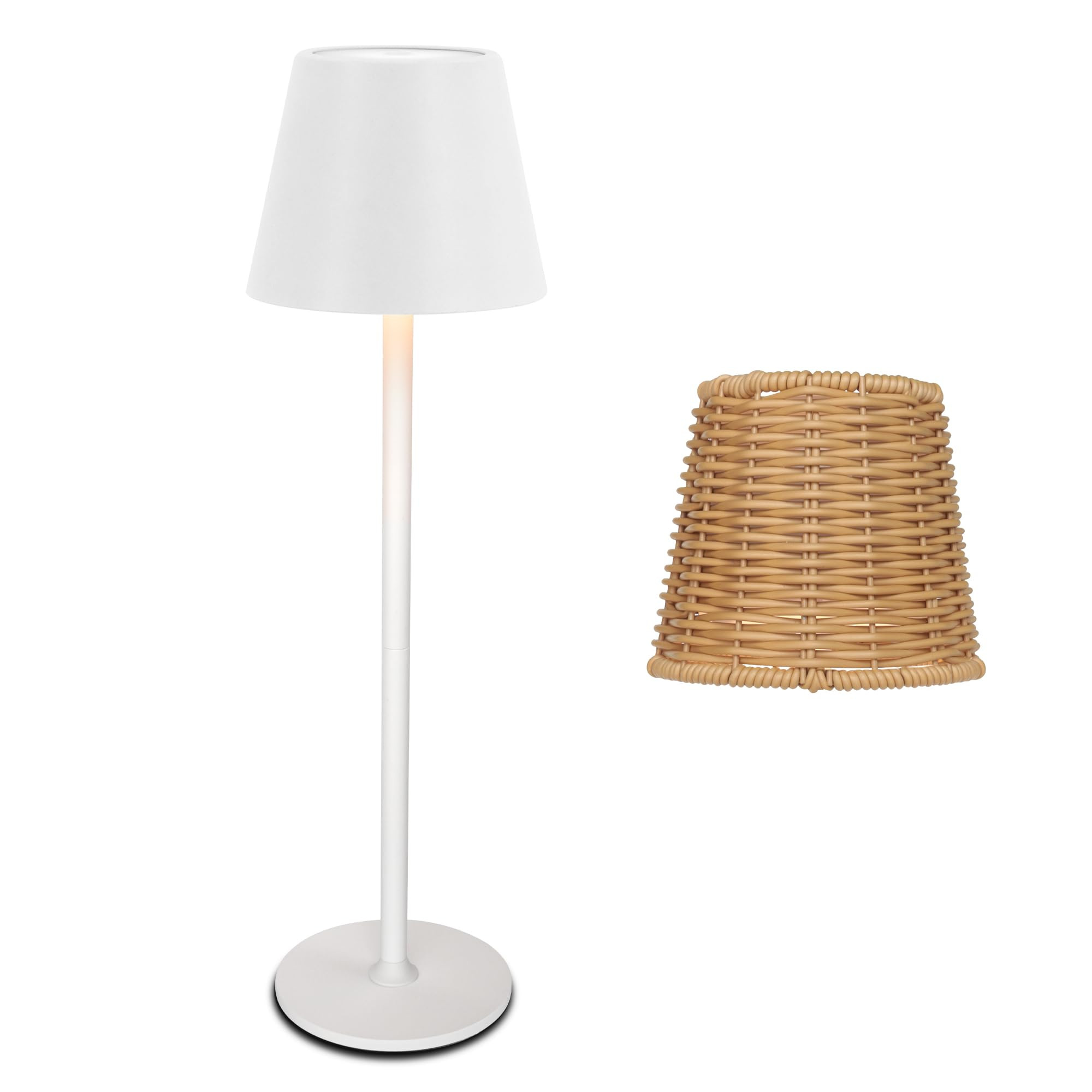 Mr. White Outdoor Waterproof Cordless Wireless Rechargeable Portable Top Touch Battery Operated P... | Amazon (US)