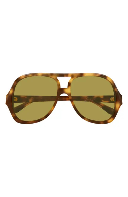 Chloé 58mm Navigator Sunglasses in Havana at Nordstrom | Nordstrom