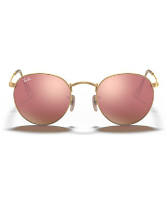Sunglasses, RB3447 ROUND FLASH LENSES | Macys (US)