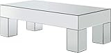 Meridian Furniture Lainy Collection Modern | Contemporary Mirrored Coffee Table | Amazon (US)