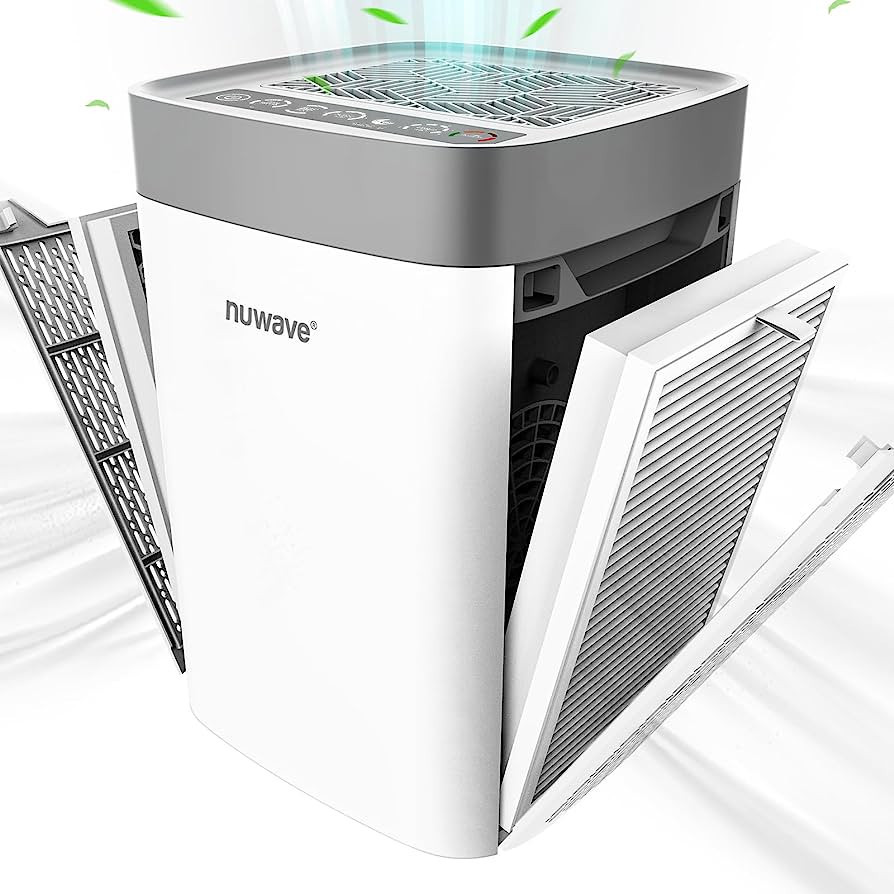 Nuwave Portable Air Purifier, H13 True HEPA & Carbon Filter, Dual 3-Stage Air Filtration, up to 1... | Amazon (US)