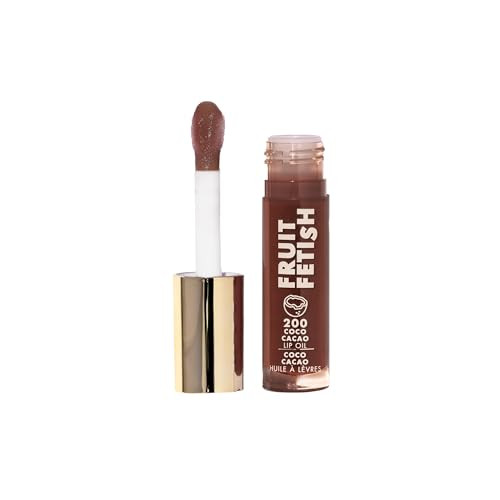 Milani Fruit Fetish Lip Oil with Vitamin E for Instant Hydration, Fruit Extract Infused Lip Treatment and Moisturizing Lip Gloss - Coco Cacao | Amazon (US)