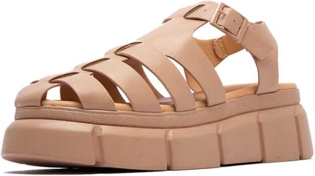 TruFox Women's Platform Fisherman Sandal Comfort Adjustable Ankle Strap | Amazon (US)