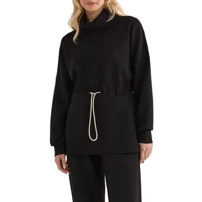 Varley Freya Funnel Neck Sweatshirt in Deep Mahogany at Nordstrom, Size X-Large | Nordstrom