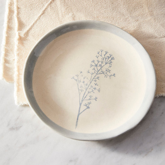 Floral Dessert Plate, Blues | Terrain
