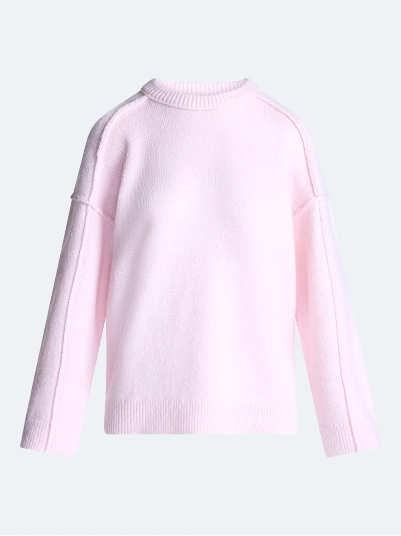 Scoop Women's Crewneck Seam Sweater, Sizes XS-XXL | Walmart (US)