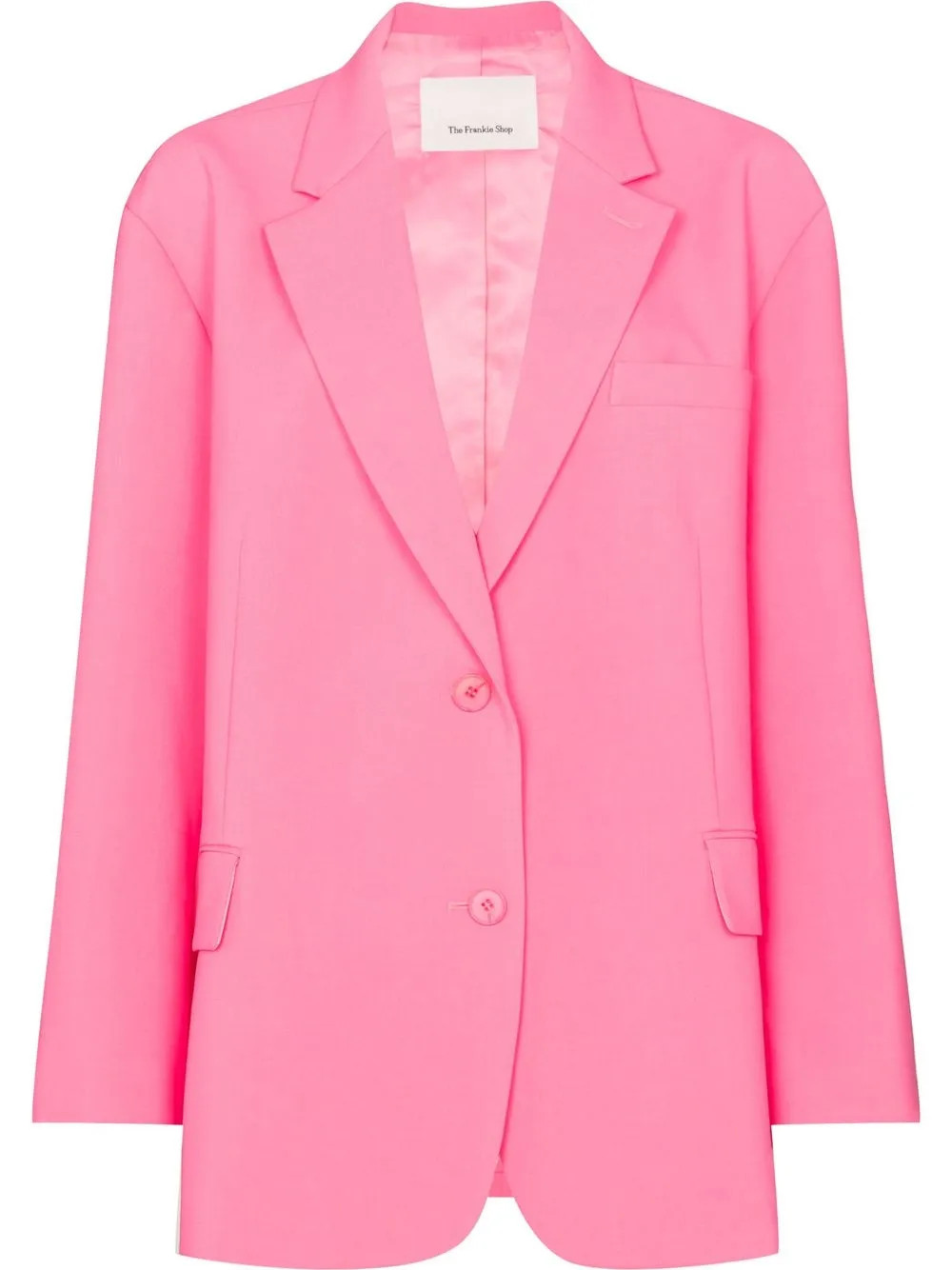 The Frankie Shop Bea single-breasted Oversize Blazer - Farfetch | Farfetch Global