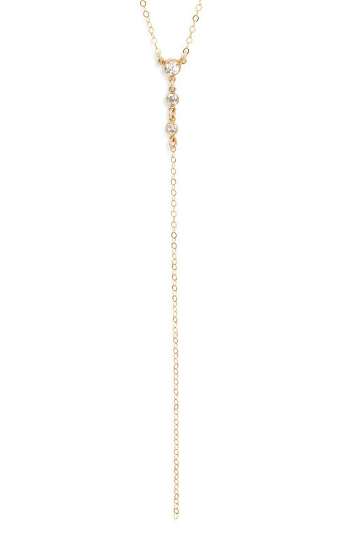 Set & Stones Miley Lariat Necklace in Gold at Nordstrom | Nordstrom