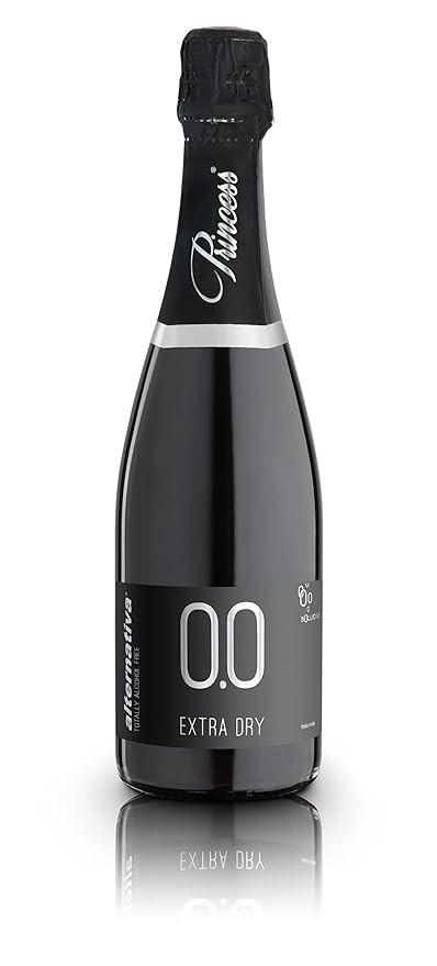 Princess Bollicine Bianco Extra Dry Dealcoholized 0.0% Non-Alcoholic Champagne Sparkling Wine Fro... | Amazon (US)