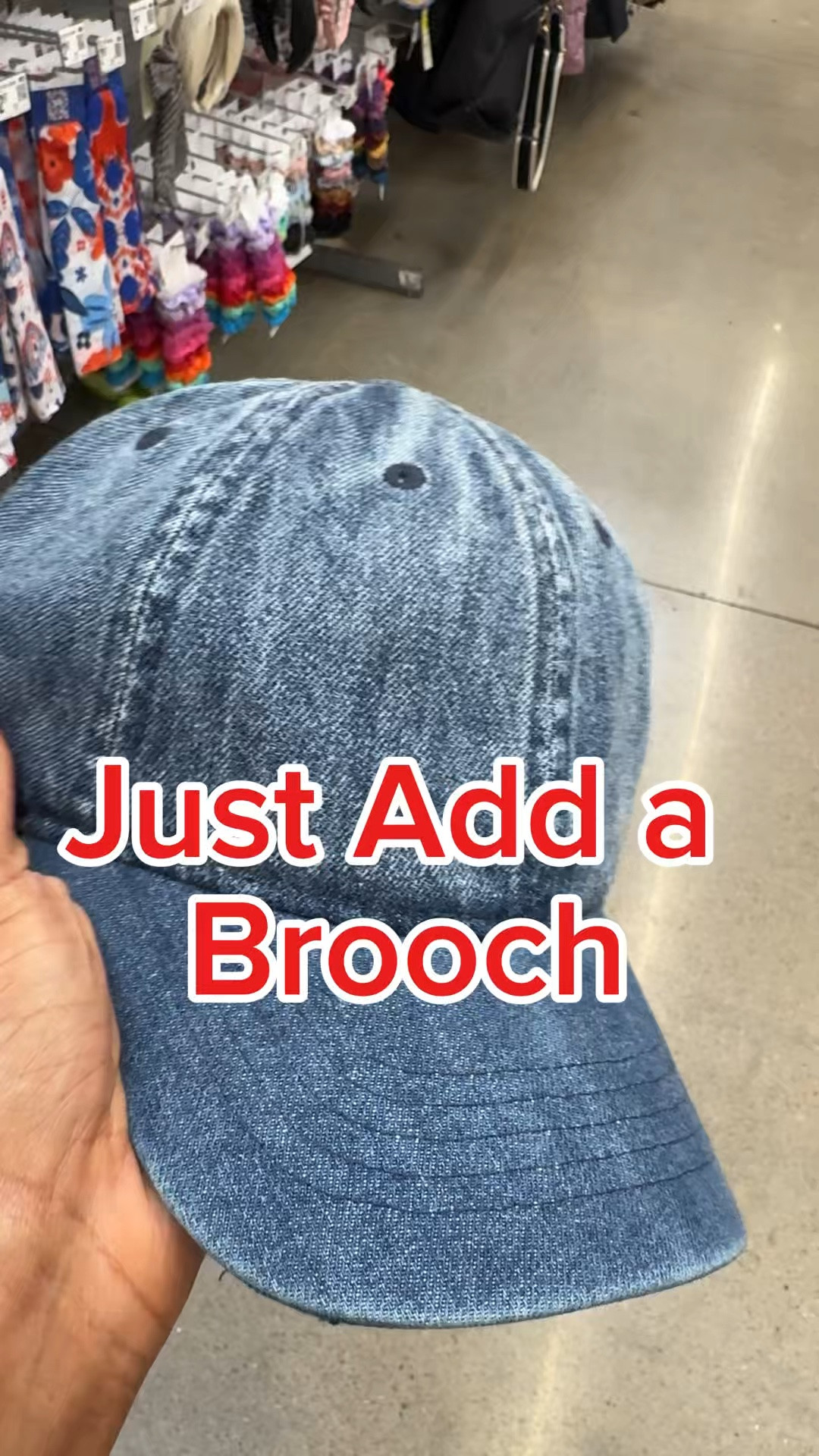 Here is a quick and easy DIY project.  Just add brooches or pins to a plain ball cap for instant glam! If we have been friends for awhile, I know you have a brooch hoard waiting to be worn.🤣