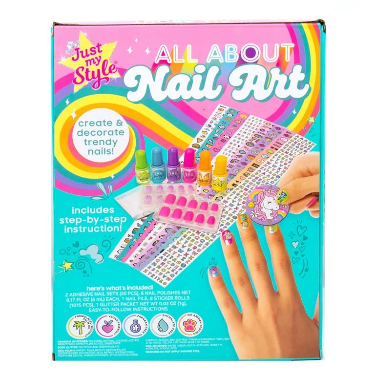 Just My Style® All About Nail Art, Boys and Girls, Child, Ages 6+ | Walmart (US)