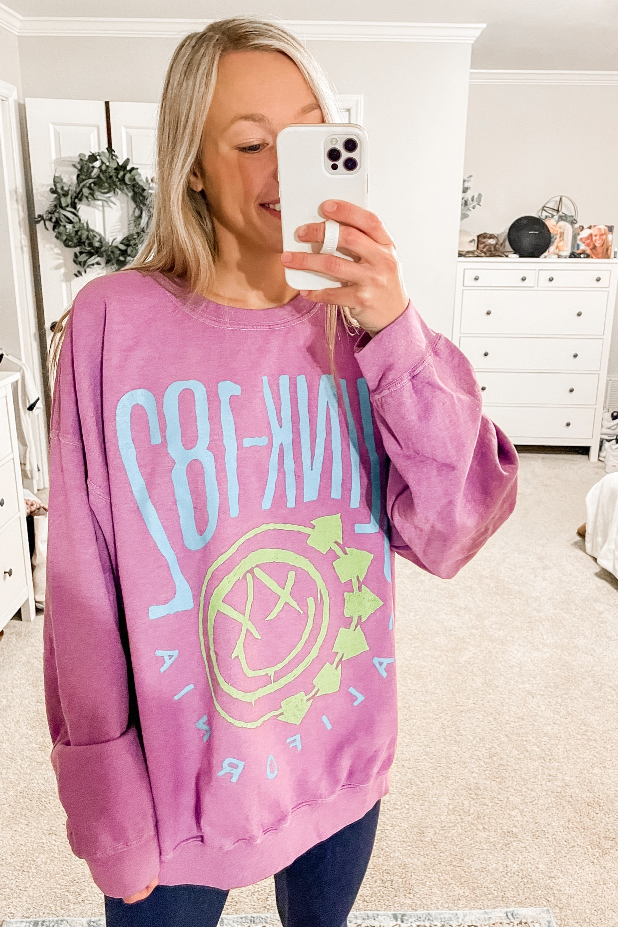 This Urban Outfitters Blink 182 sweatshirt is a new color and on sale now! Purple, lime green & aqua 😍😍😍 sign me up!

#LTKsalealert #LTKGiftGuide #LTKstyletip