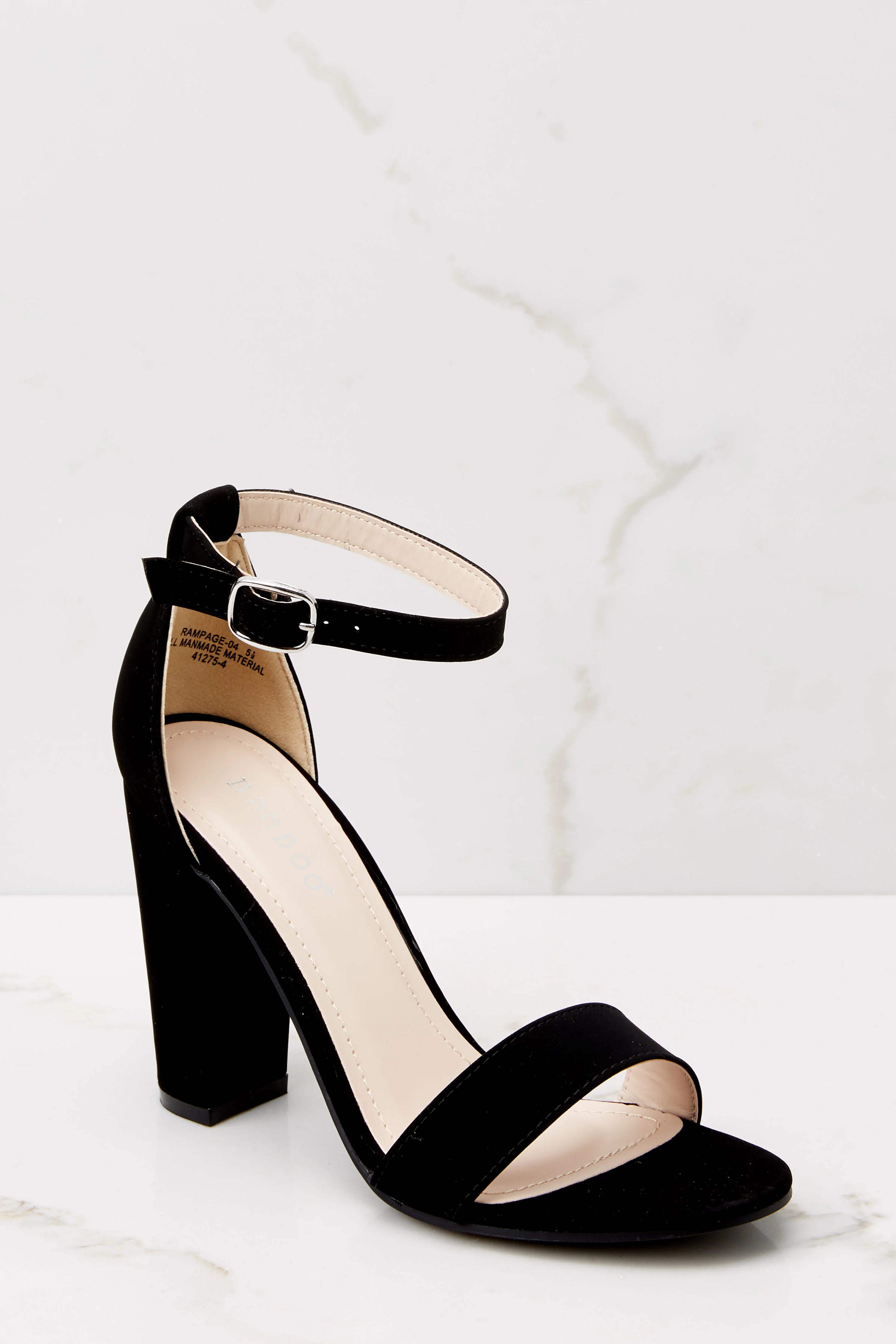 Plans To Dance Black Ankle Strap Heels | Red Dress 