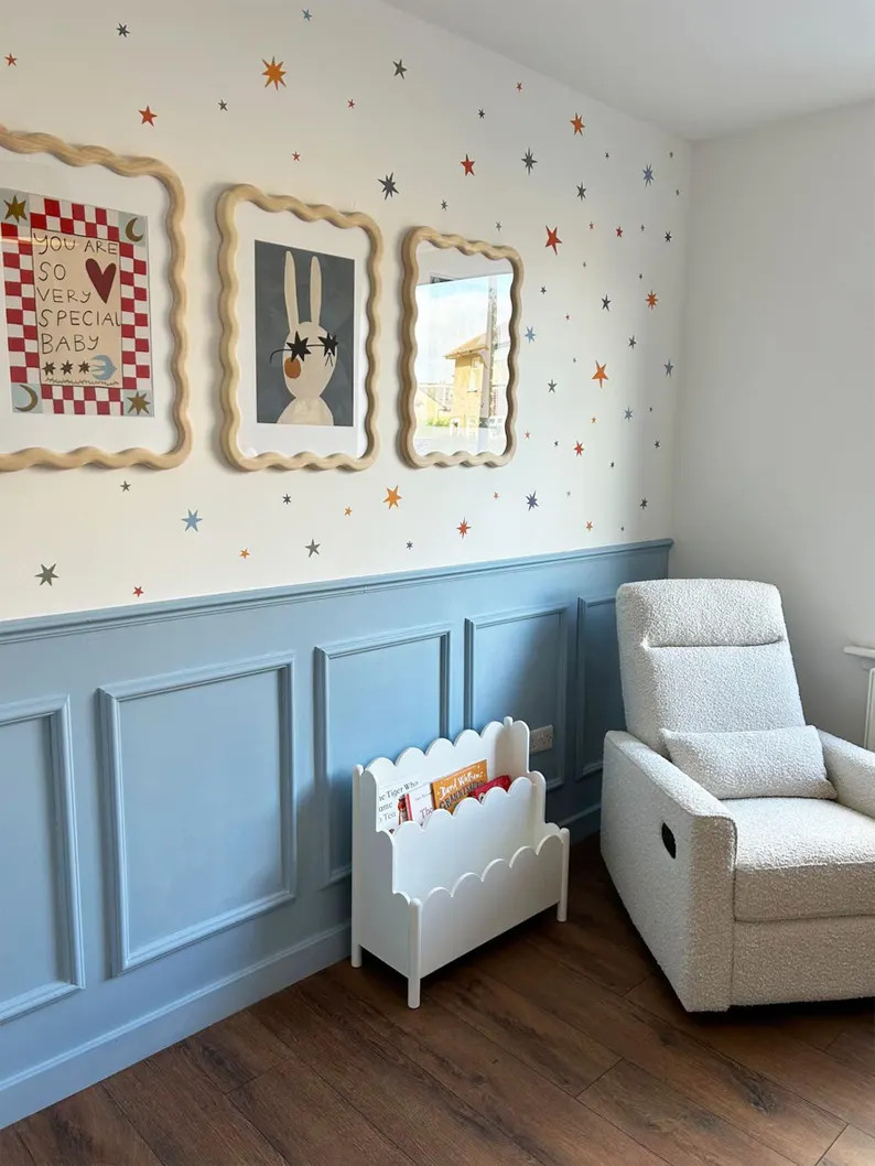 Star Fabric Wall Stickers - Warm Winter | Eco-Friendly, Removable, Reusable, Kids Wall Stickers | Etsy (Global)