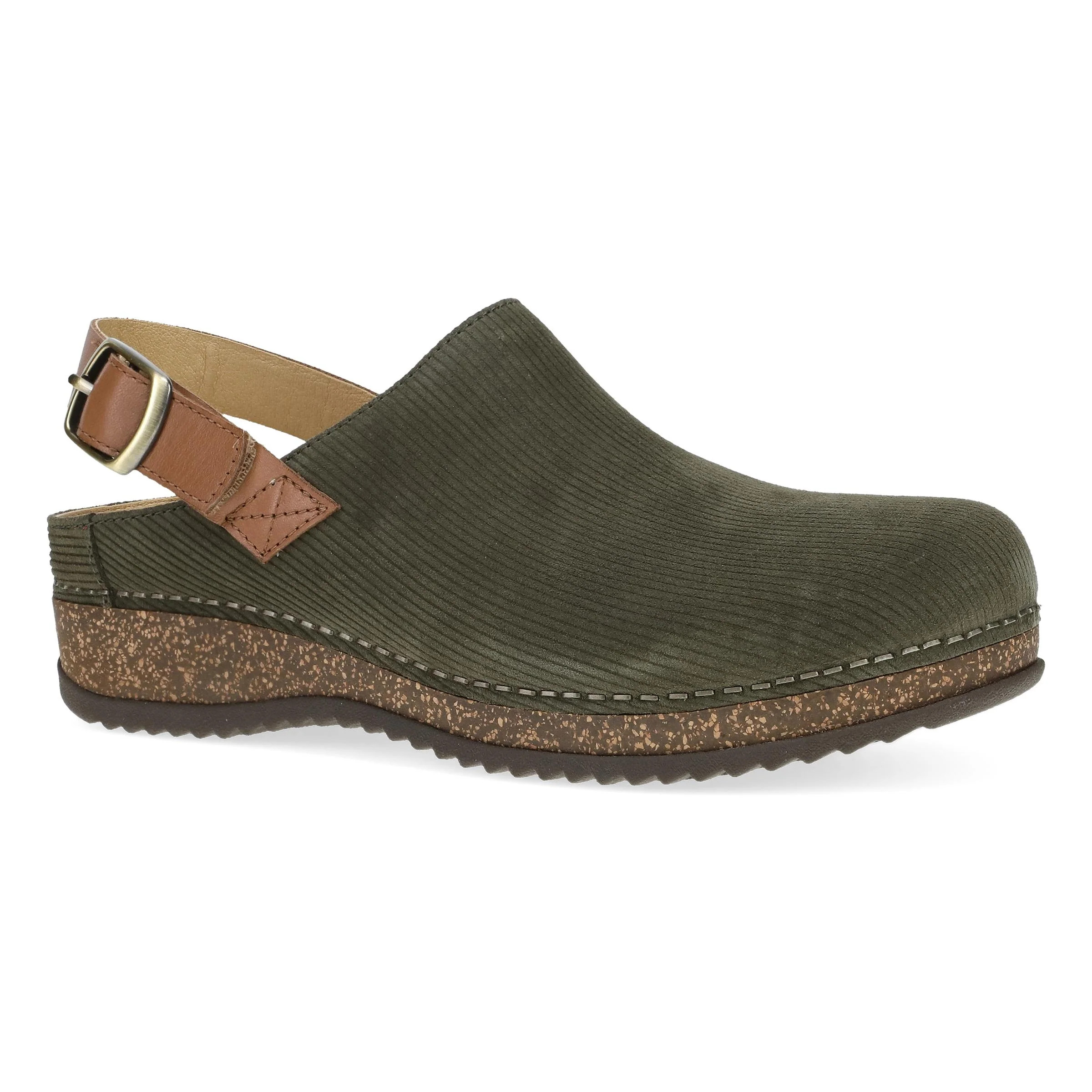 Merrin Olive Embossed Suede | Dansko