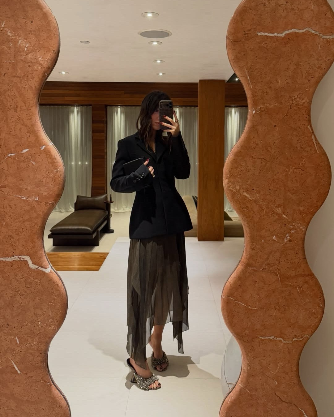 Loved this sheer moment for the W Magazine party! The blazer gives it such a nice contrast 🤌🏼

#LTKdayinmylife #LTKootd #LTKSeasonal