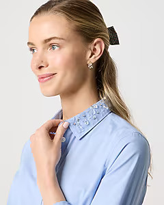 Jewel-collar button-up shirt | J.Crew Factory
