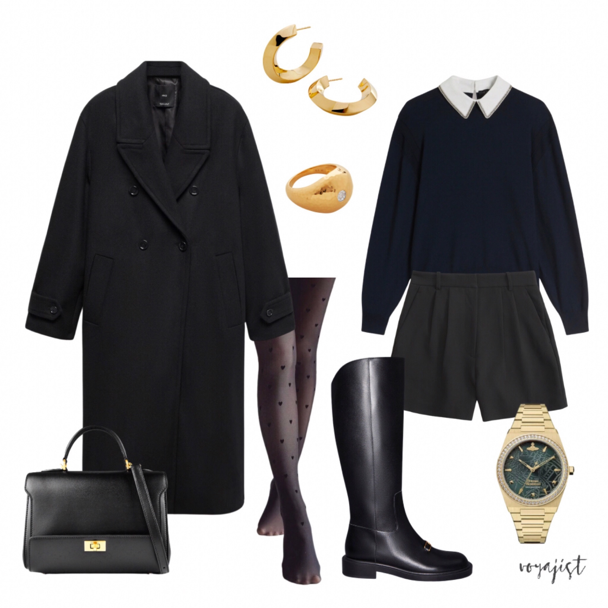 January style alert! 🌟
Embrace preppy vibes with a mockable jumper, pleated shorts, and knee-high leather boots. Wrap up in a classic black wool coat. Snag a chic Balenciaga bag at 25% off and glam up with Monica Vinader's jewelry, up to 70% off in the flash sale. 
Dive into January sales and treat yourself to fashion finds and unbeatable deals! ✨

#preppyfashion #januarysales #blackoutfits #LTKstylingtip

#LTKSeasonal #LTKsalealert #LTKworkwear