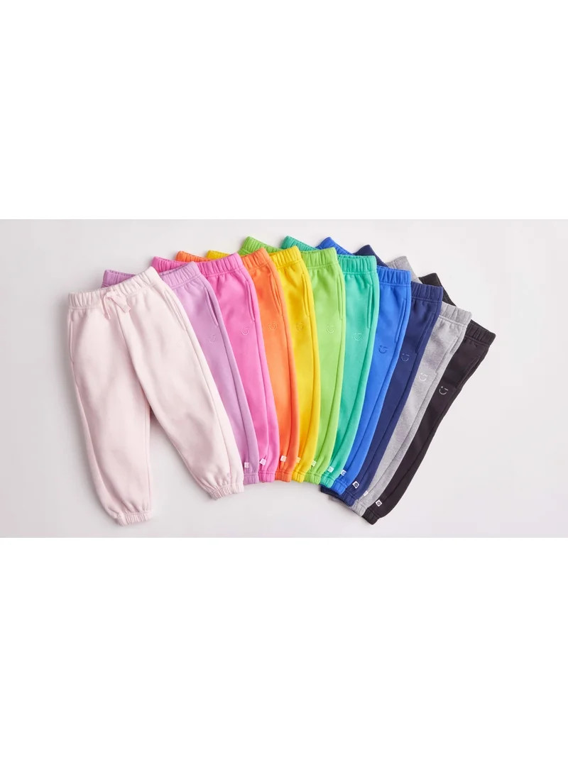 Color Mix by Garanimals Toddler Butter Fleece Jogger, Sizes 2T-5T | Walmart (US)