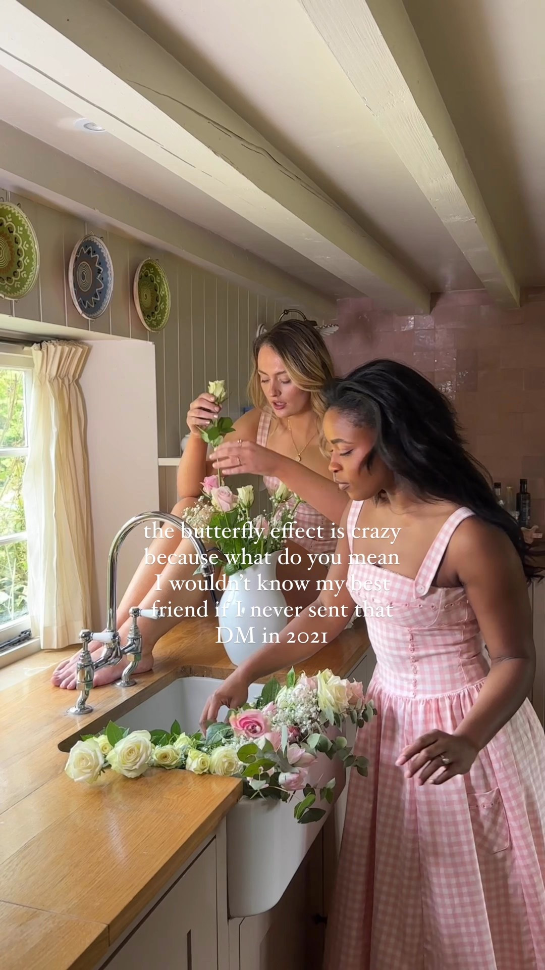 everything happens for a reason 💐🧺☀️ 

Both wearing pink gingham house of cb pieces 🩷

Spring dresses, best friends, gingham, girls trip, matching outfits, summer dresses 

#LTKStyleTip #LTKFindsUnder100 #LTKSeasonal