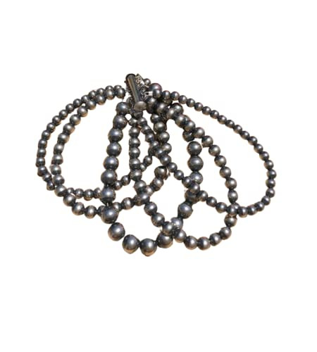 Amazon.com: Hippie Cowgirl Couture 5 Strand Varied Navajo Style Sterling Pearl Bracelet: Clothing... | Amazon (US)