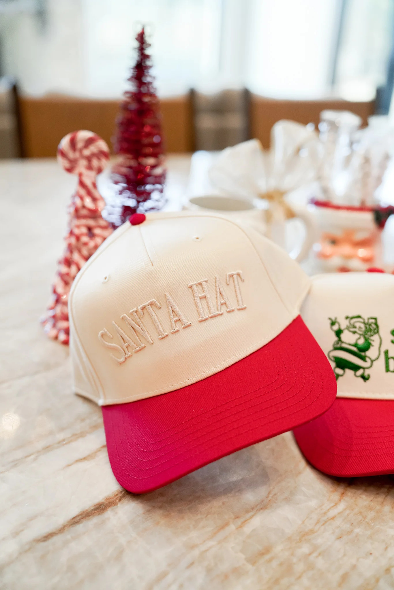 Santa Hat - Red Vintage Trucker Hat | KenzKustomz