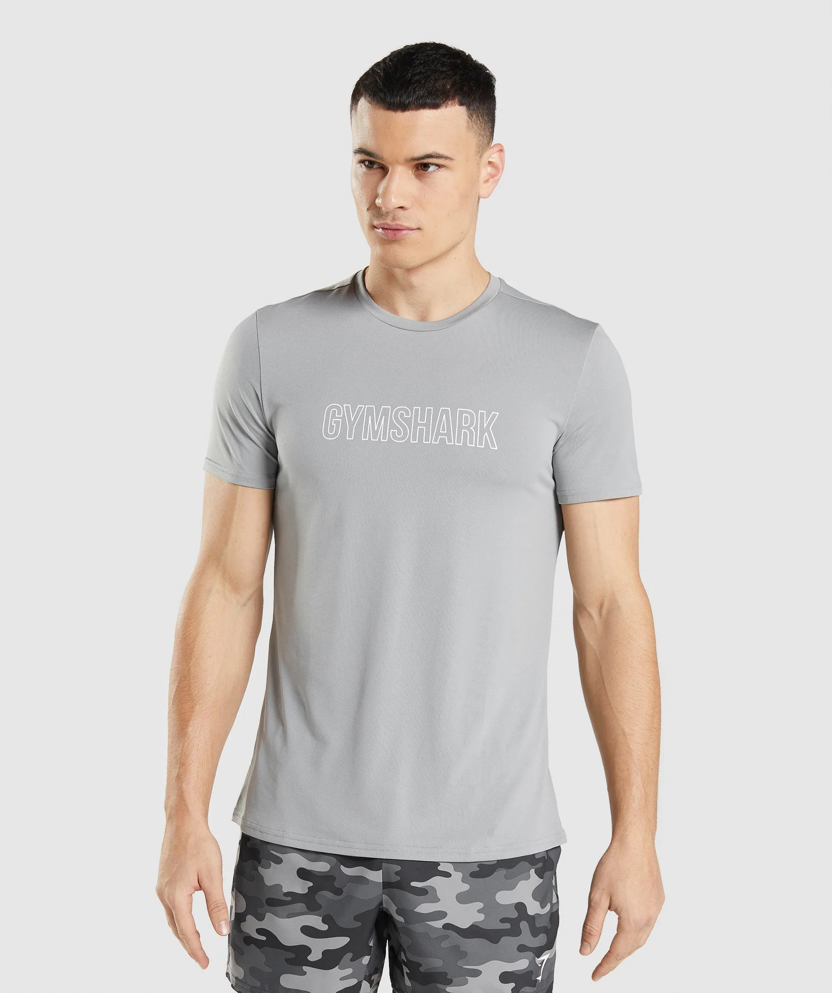 Gymshark Arrival Graphic T-Shirt - Smokey Grey | Gymshark US