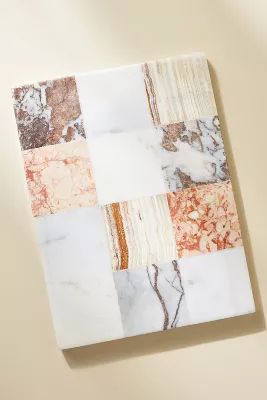 Juliet Checkered Marble Cheese Board | Anthropologie (US)