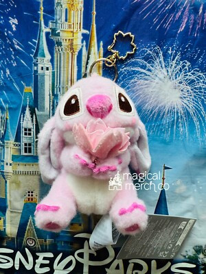 2025 Disney Parks Japan Stitch Plush Keychain Charm Cherry Blossom Sakura Pink  | eBay | eBay US