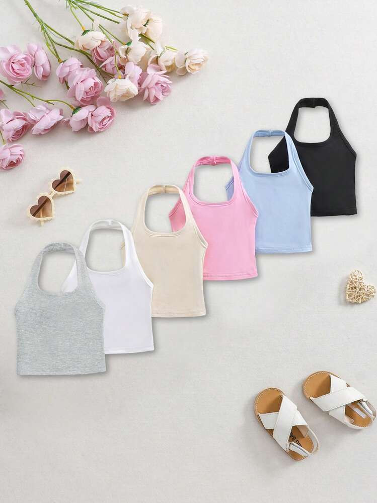 Shein Baby Girl Halter Tops | SHEIN