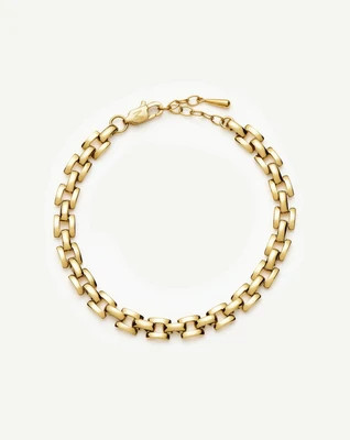 Timepiece Link Chain Bracelet | 18ct Gold Plated | Missoma UK